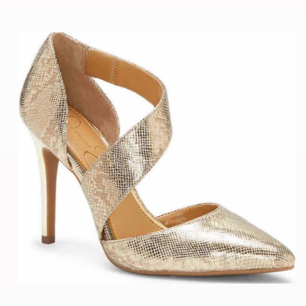 Jessica Simpson Pintra 2 Gold heels